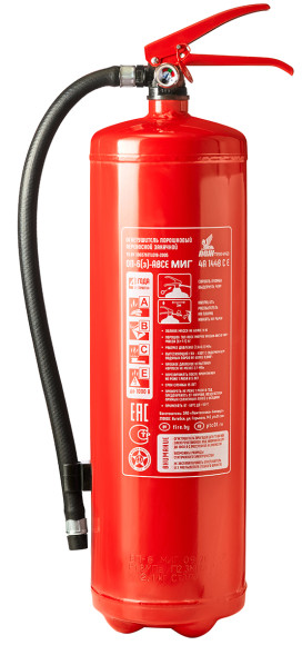 Порошковый огнетушитель ОП-6(з) АВСЕ МИГ баллон 7,5л