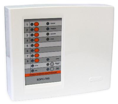 Прибор приемно-контрольный охранно-пожарный ВЭРС-ПК 8ПТ версия 3.2