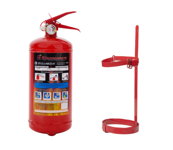 Комплект огнетушитель ОП-2 + кронштейн ТВ2