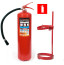 Комплект огнетушитель ОП-5 + кронштейн ТВ5 + знак F04